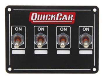 QUICKCAR RACING PRODUCTS 50-719 - Accessory Panel 4 Switch Weatherproof image