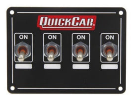 QUICKCAR RACING PRODUCTS 50-719 - Accessory Panel 4 Switch Weatherproof image