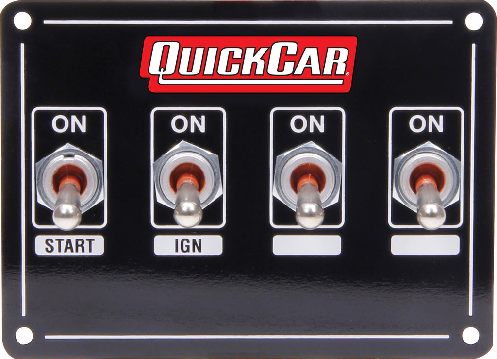 QUICKCAR RACING PRODUCTS 50-740 - Ignition Panel Extreme 4 Switch w/ Pigtail image