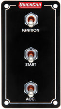 Load image into Gallery viewer, QUICKCAR RACING PRODUCTS 50-7911 - Ign. Panel Extreme Vert. 3 Switch Dual Ignition image