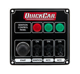 Ignition Panel Black w/ 2 Acc. & Lights