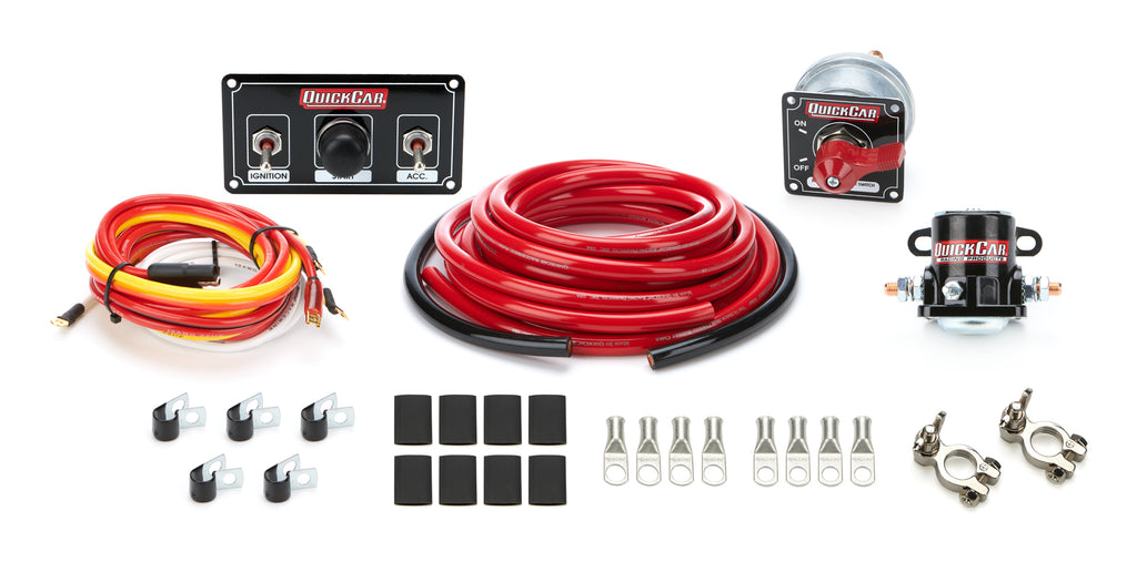 QUICKCAR RACING PRODUCTS 50-832 - Wiring Kit Premium 4 Ga w/Black 50-820 Panel image