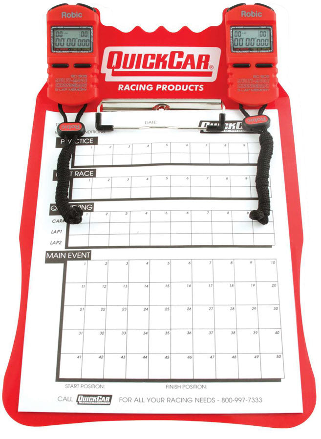 QUICKCAR RACING PRODUCTS 51-051 - Clipboard Timing System Red image