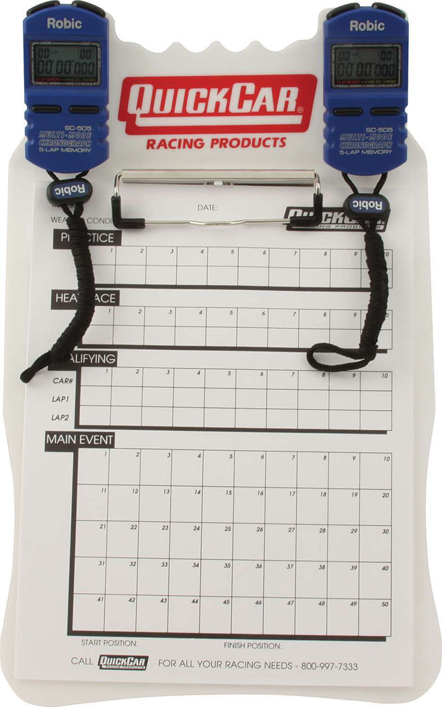 QUICKCAR RACING PRODUCTS 51-054 - Clipboard Timing System White image