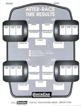 Load image into Gallery viewer, QUICKCAR RACING PRODUCTS 51-215 - After Race Tire Set-Up Forms (50 PK) image