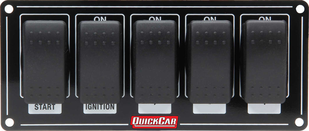 QUICKCAR RACING PRODUCTS 52-865 - Ignition Panel w/ Rocker Switches image