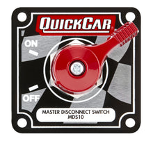 Load image into Gallery viewer, QUICKCAR RACING PRODUCTS 55-008 - Master Disconnect High Amp 4 Post Flag Plate image