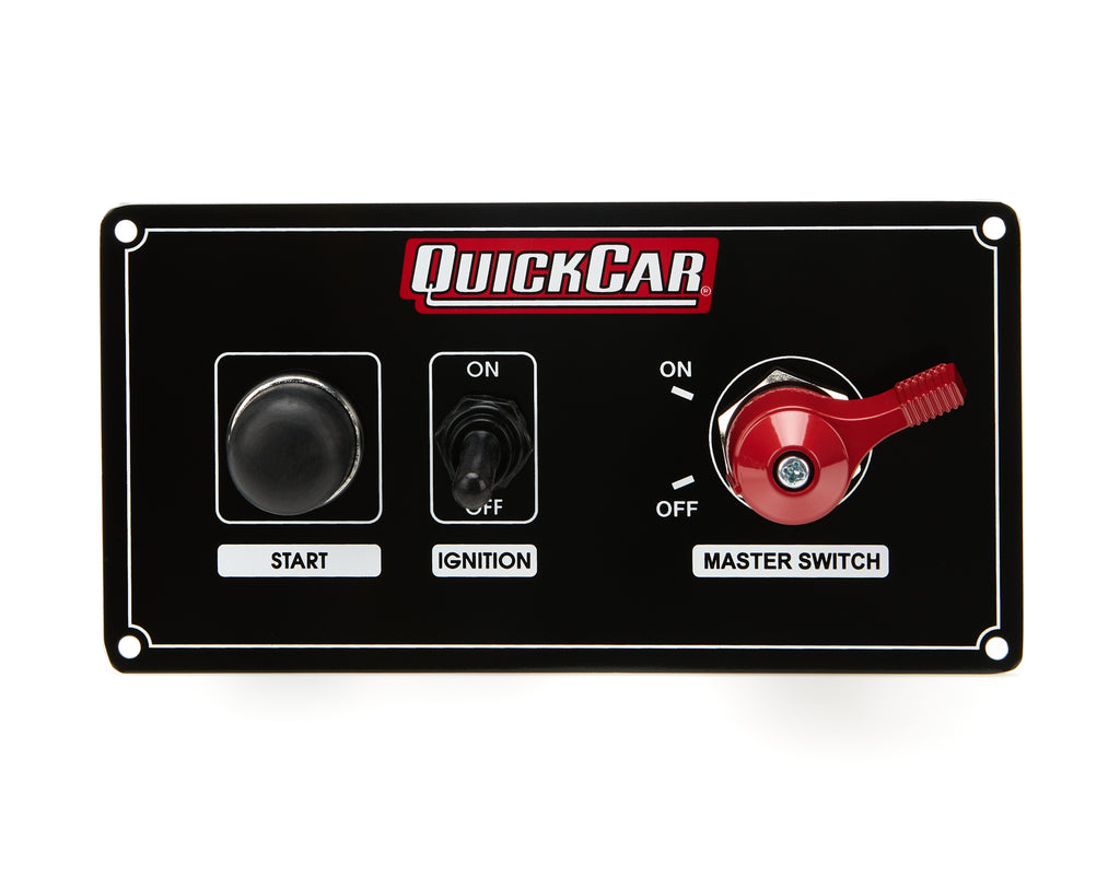 QUICKCAR RACING PRODUCTS 55-8022 - Ignition Panel w/ MSD & 1 Acc. Switch image