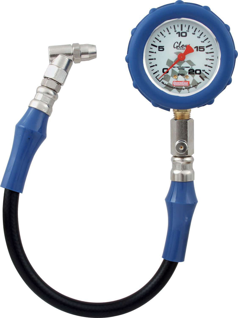 QUICKCAR RACING PRODUCTS 56-022 - Tire Gauge 20 PSI Glo Gauge image