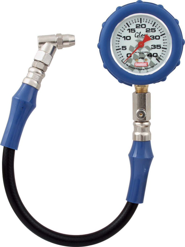 QUICKCAR RACING PRODUCTS 56-042 - Tire Gauge 40 PSI Glo Gauge image