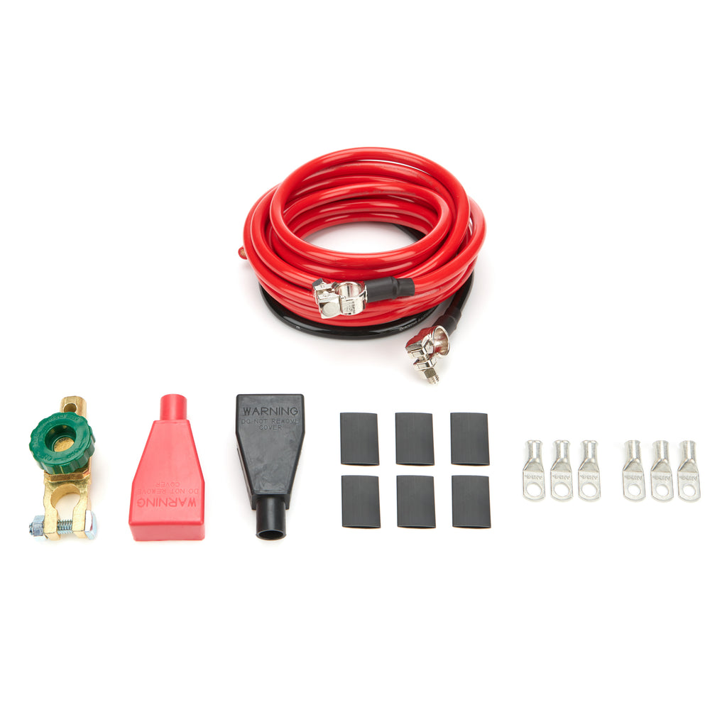 QUICKCAR RACING PRODUCTS 57-005 - Battery Cable Kit 4 Ga. 15ft Red & 2ft Black image