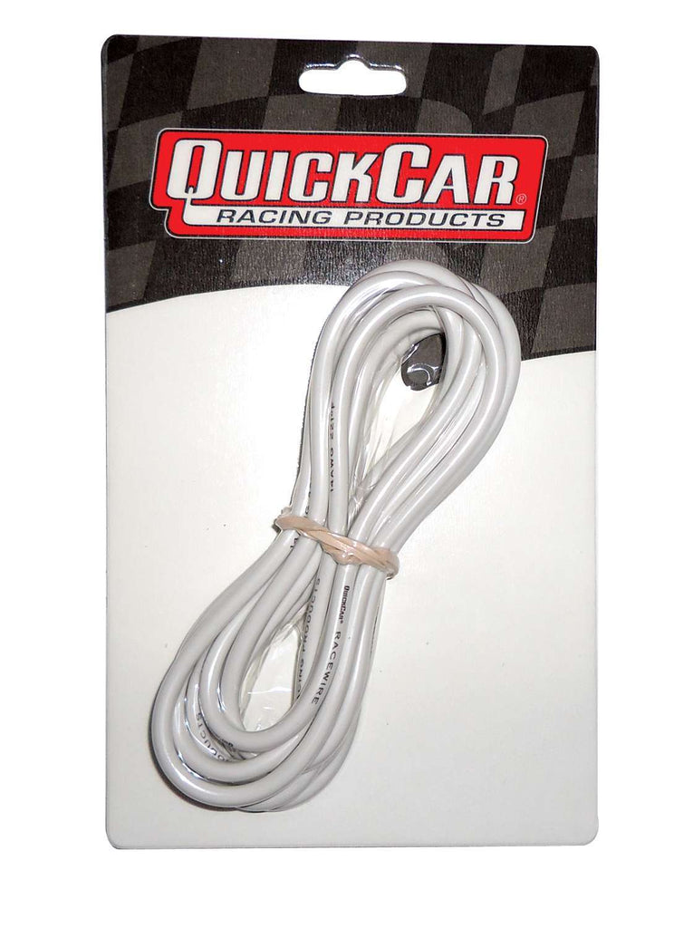 QUICKCAR RACING PRODUCTS 57-2361 - Wire 14 Gauge White 10ft  image