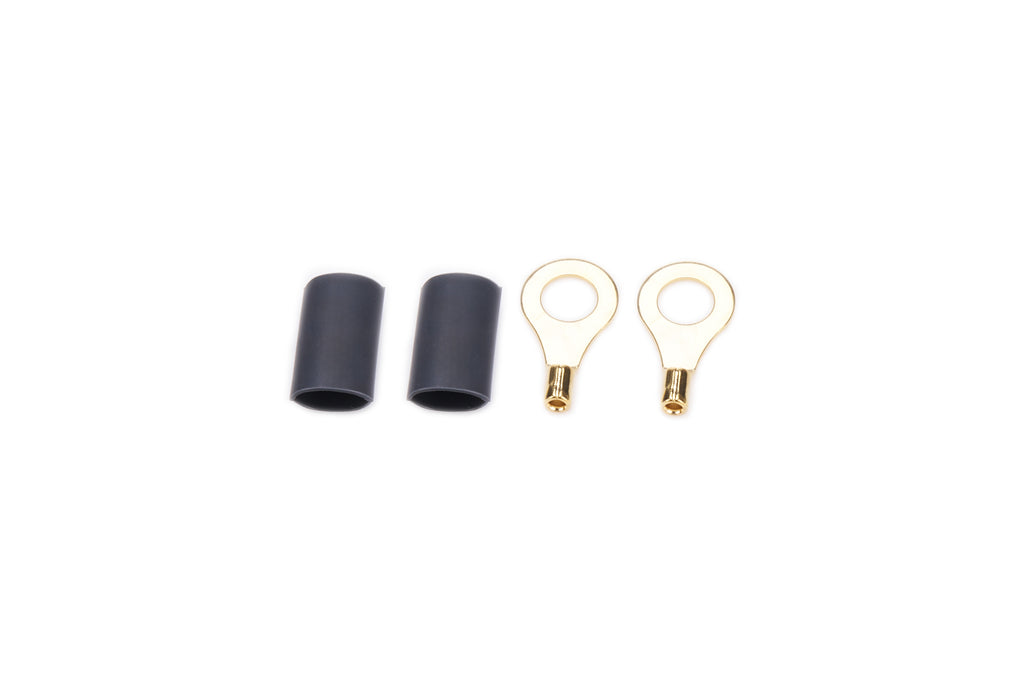 QUICKCAR RACING PRODUCTS 57-460 - Ring Terminal 1/4in 18- 22 Ga w/Heat Shrink Pair image