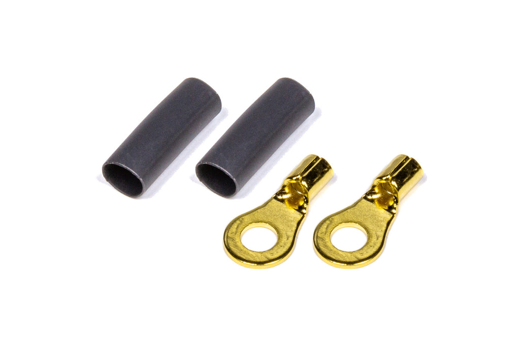 QUICKCAR RACING PRODUCTS 57-471 - Ring Terminal #8 14-16 GA. Pair w/Heat Shrink image