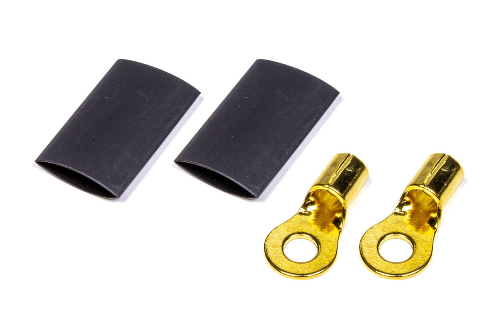 QUICKCAR RACING PRODUCTS 57-475 - Ring Terminal #10 8-10 GA. Pair w/Heat Shrink image