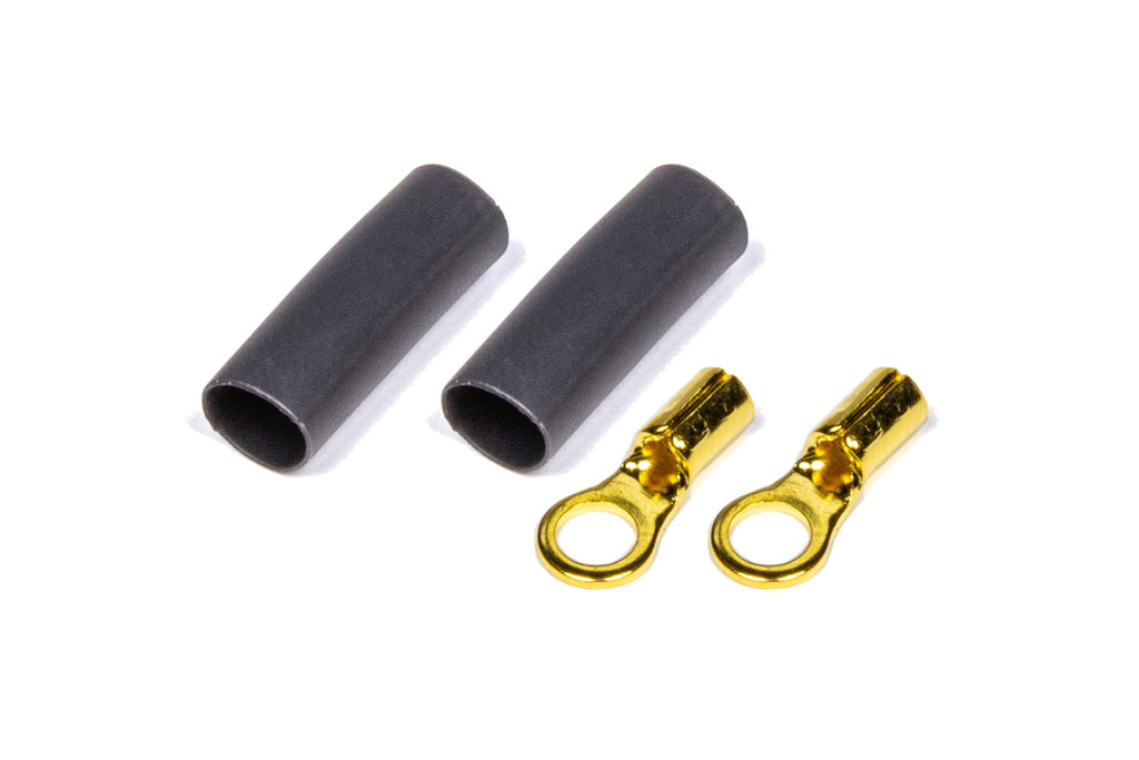 QUICKCAR RACING PRODUCTS 57-476 - Ring Terminal #6 16-22 GA. Pair w/Heat Shrink image