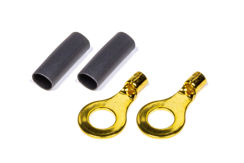 QUICKCAR RACING PRODUCTS 57-478 - Ring Terminal 1/4 14-16 GA. Pair w/Heat Shrink image