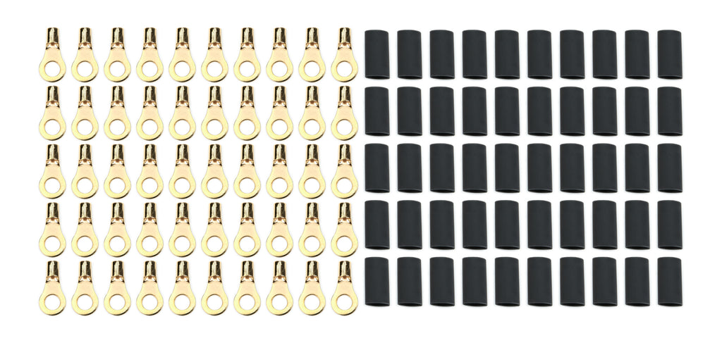 QUICKCAR RACING PRODUCTS 57-490-50 - Ring Terminal 5/16in 8 Ga w/Heat Shrink 50pk image