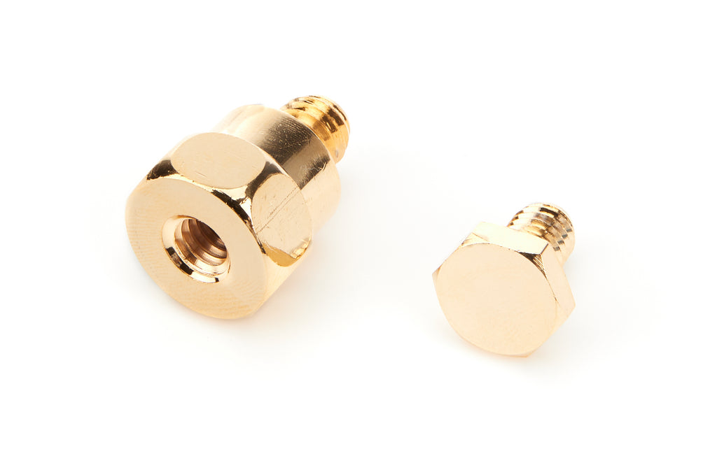 QUICKCAR RACING PRODUCTS 57-665 - Battery Terminals Side Mount Gold Bolt (Pair) image