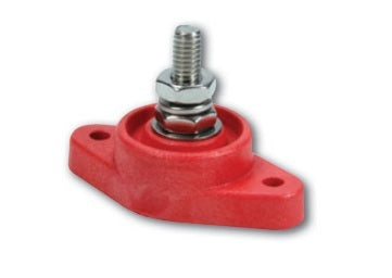 QUICKCAR RACING PRODUCTS 57-807 - Power Distribution Block Red Single Post image