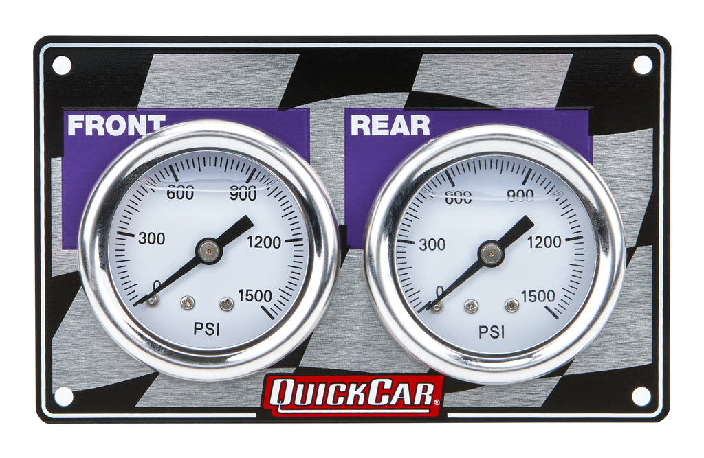 QUICKCAR RACING PRODUCTS 61-103 - Mini Brake Bias Gauge Panel Horizontal image