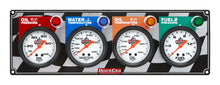 Load image into Gallery viewer, QUICKCAR RACING PRODUCTS 61-6021 - 4 Gauge Panel OP/WT/OT/ FP image