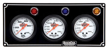 Load image into Gallery viewer, QUICKCAR RACING PRODUCTS 61-6711 - 3 Gauge Panel  OP/WT/OT Black image