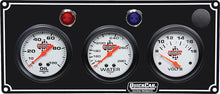 Load image into Gallery viewer, QUICKCAR RACING PRODUCTS 61-6717 - 3 Gauge Panel OP/WT/Volt Black image