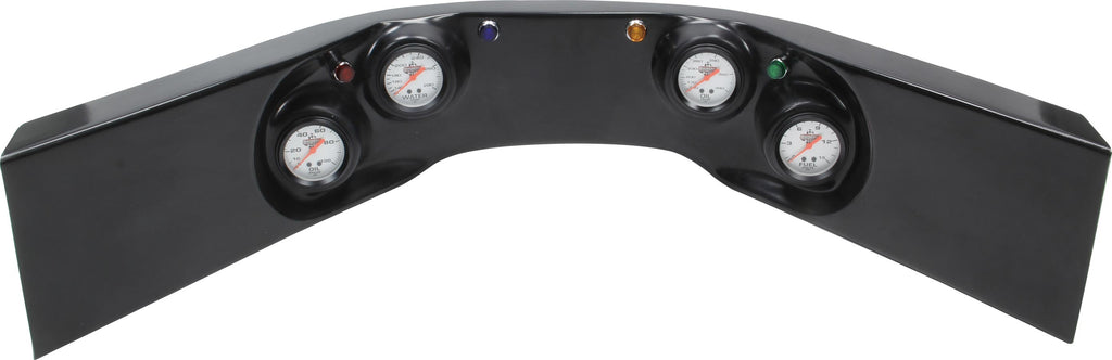 QUICKCAR RACING PRODUCTS 61-6724 - 4-Gauge Molded Dash OP/ WT/OT/FP Black image