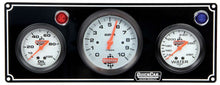 Load image into Gallery viewer, QUICKCAR RACING PRODUCTS 61-67313 - 2-1 Gauge Panel OP/WT w/ 3in Tach Black image
