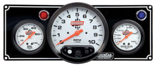 Load image into Gallery viewer, QUICKCAR RACING PRODUCTS 61-6731 - 2-1 Gauge Panel OP/WT w/ 5in Tach Black image