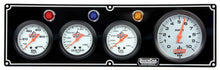 Load image into Gallery viewer, QUICKCAR RACING PRODUCTS 61-67413 - 3-1 Gauge Panel OP/WT/OT w/3-3/8in Tach Black image