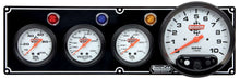 Load image into Gallery viewer, QUICKCAR RACING PRODUCTS 61-6741 - 3-1 Gauge Panel OP/WT/OT w/5in Tach Black image