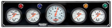 Load image into Gallery viewer, QUICKCAR RACING PRODUCTS 61-67513 - 3-1 Gauge Panel OP/WT/OP /FP w/3-3/8in Tach Black image