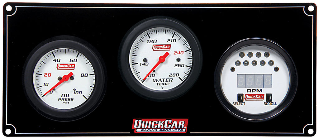 QUICKCAR RACING PRODUCTS 61-7031 - Extreme 2-1 w/Tach OP/WT  image