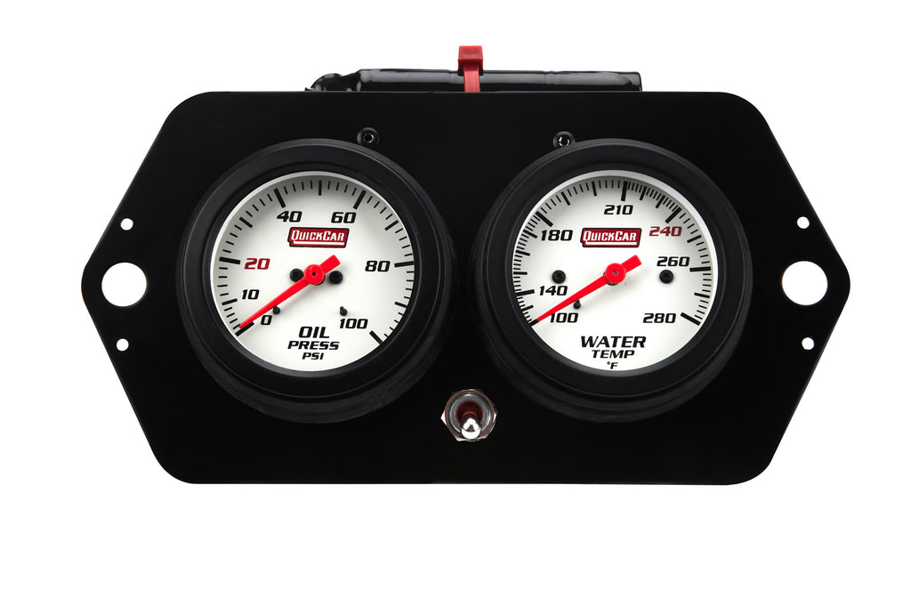 QUICKCAR RACING PRODUCTS 61-7705 - Extreme QuickCar Sprint Gauge Panel OP/WT image