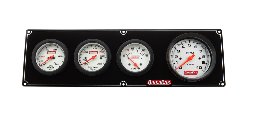 QUICKCAR RACING PRODUCTS 61-77473 - Extreme 3-1 OP/WT/Volt w/ 3-3/8in Tach image