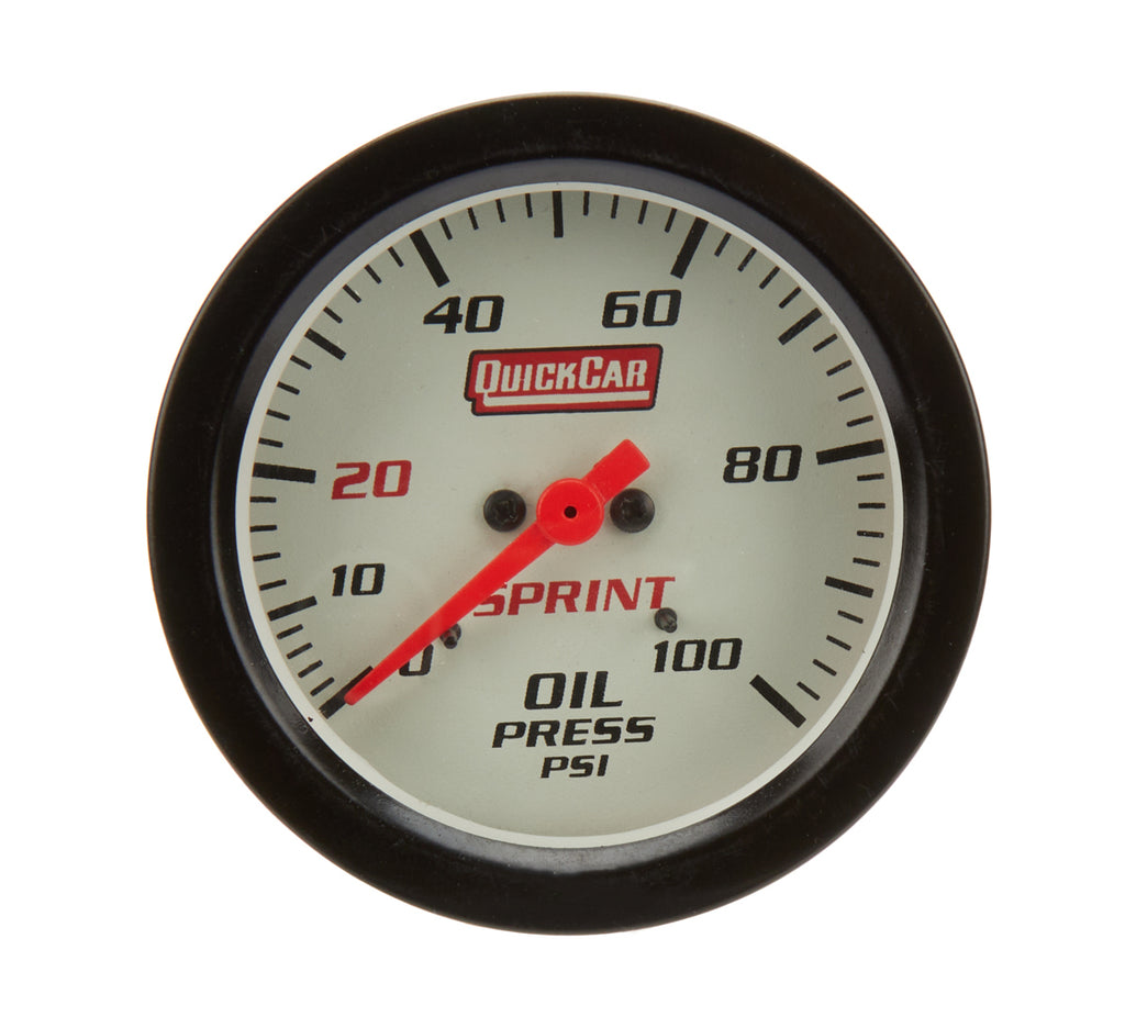 QUICKCAR RACING PRODUCTS 611-6004 - Oil Pressure Sprint Gauge Only image