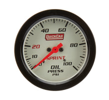 Load image into Gallery viewer, QUICKCAR RACING PRODUCTS 611-6004 - Oil Pressure Sprint Gauge Only image