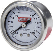 QUICKCAR RACING PRODUCTS 611-9015 - Pressure Gauge 0-15 PSI 1.5in Liquid Filled image