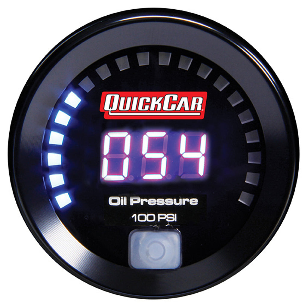 QUICKCAR RACING PRODUCTS 67-003 - Digital Oil Pressure Gauge 0-100 image