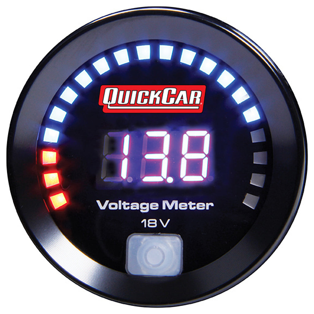 QUICKCAR RACING PRODUCTS 67-007 - Digital Volt Gauge 8-18  image