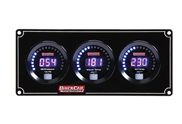 QUICKCAR RACING PRODUCTS 67-3011 - Digital 3-Gauge Panel OP/WT/OT image