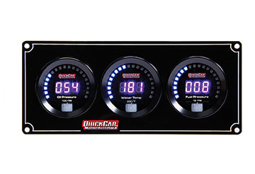 QUICKCAR RACING PRODUCTS 67-3012 - Digital 3-Gauge Panel OP/WT/FP image