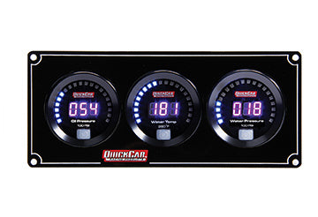 QUICKCAR RACING PRODUCTS 67-3016 - Digital 3-Gauge Panel OP/WT/WP image