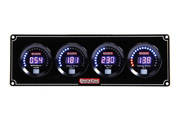 QUICKCAR RACING PRODUCTS 67-4027 - Digital 4-Gauge Panel OP/WT/OT/Volts image