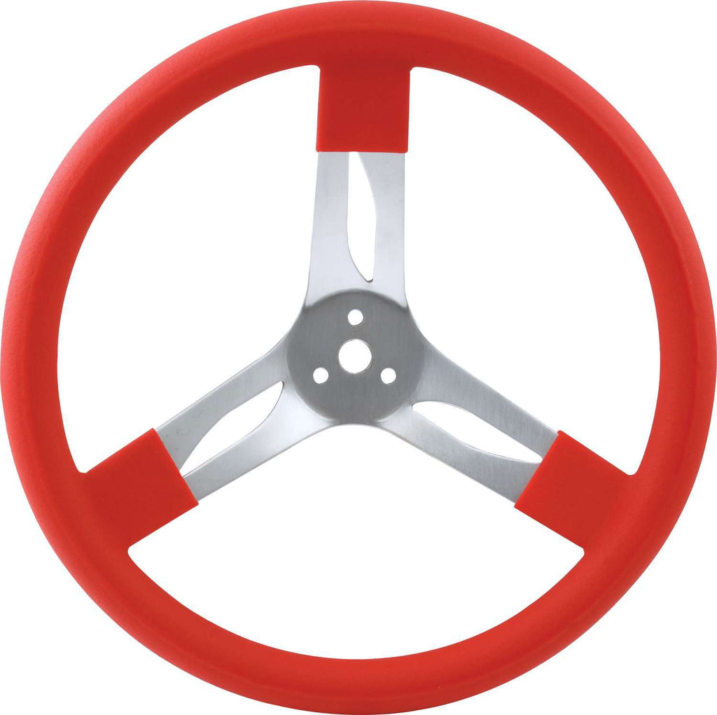 QUICKCAR RACING PRODUCTS 68-0011 - 15in Steering Wheel Alum Red image