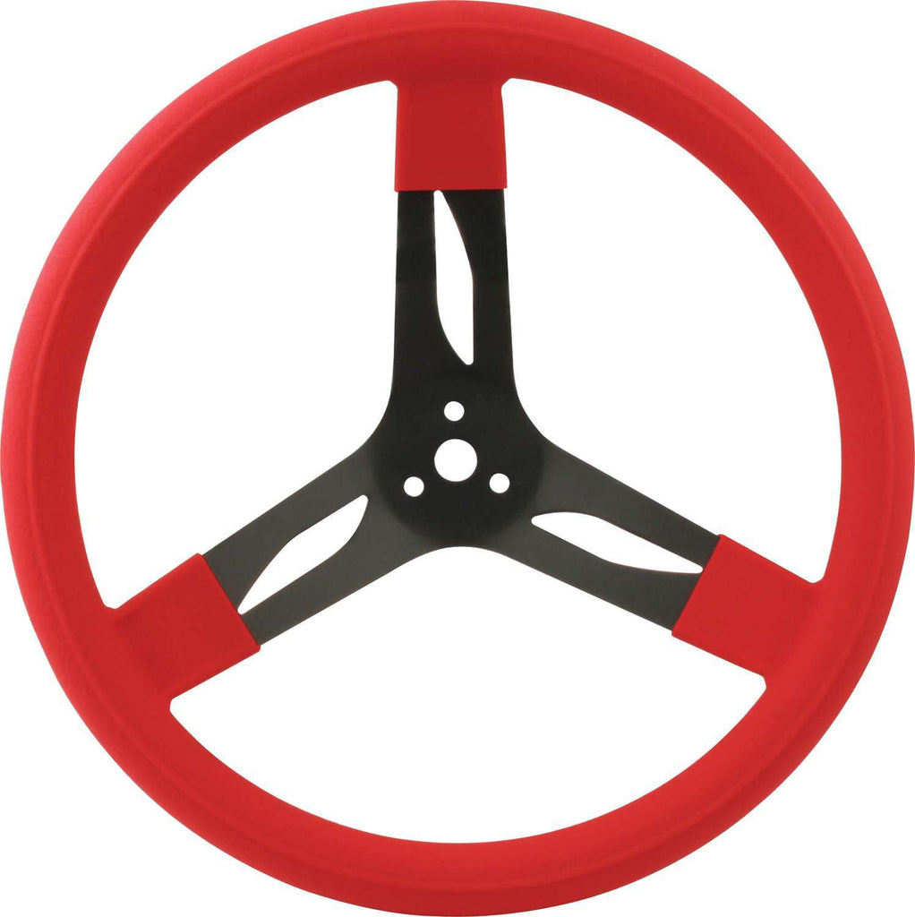 QUICKCAR RACING PRODUCTS 68-0031 - 15in Steering Wheel Stl Red image