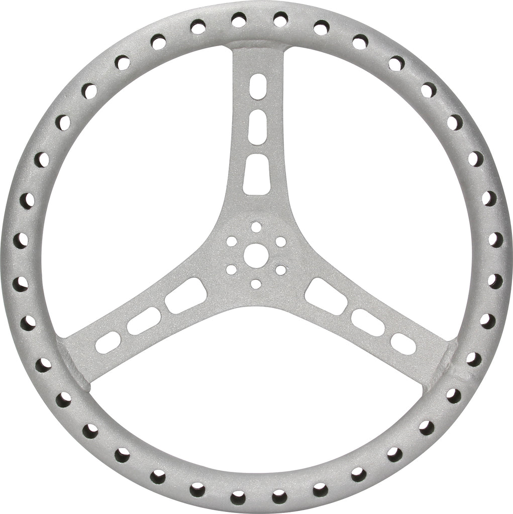 QUICKCAR RACING PRODUCTS 68-005 - 15in Steering Wheel L/W Aluminum Raw image