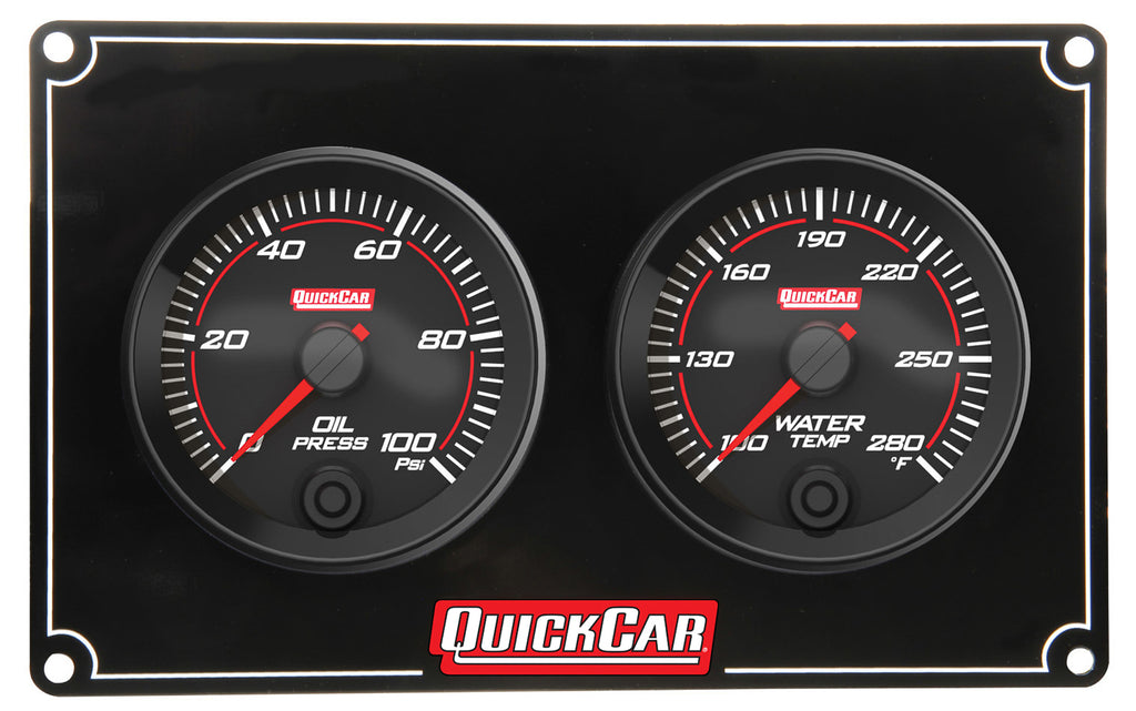 QUICKCAR RACING PRODUCTS 69-2001 - Redline 2 Gauge Panel OP/WT image